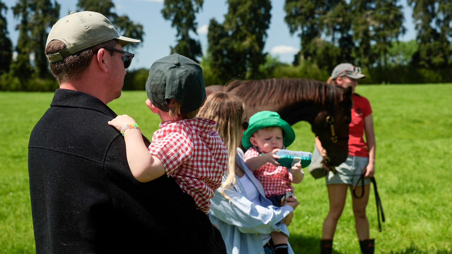 Family at Trelawney Stud